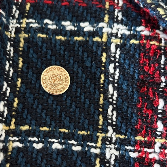 Plaid Double-Breasted Coat - Picture 2 of 4